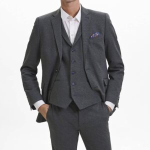 Extreme Flexibility Blazer in Modern Fit grijs. Werkstof bedrijfskleding.